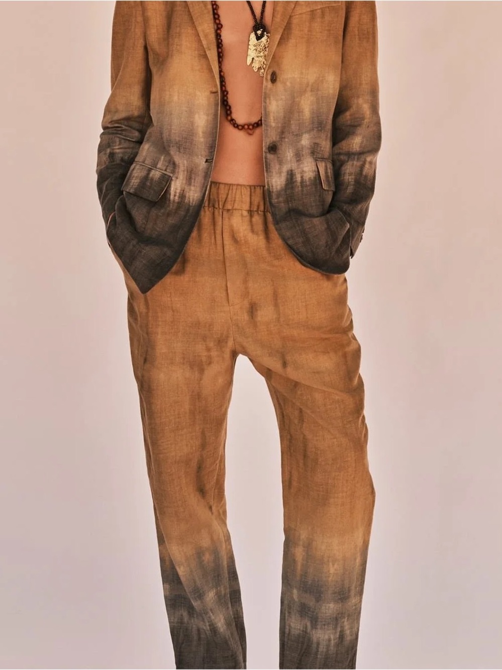 ZARA Tie Dye Linen Blend Pants | Size S | NEVER WORN